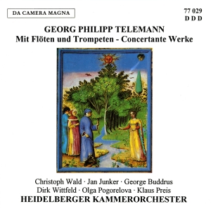 Telemann G P - Mit Flöten & Trompeten - Concertant i gruppen VI TIPSAR / Julklappstips CD hos Bengans Skivbutik AB (5575009)