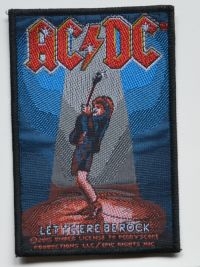 Ac/Dc - Patch Let There Be Rock (10 X 6,8 C i gruppen MERCHANDISE / Accessoarer / Hårdrock hos Bengans Skivbutik AB (5577282)