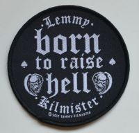 Lemmy - Patch Born To Raise Hell (9,4 X 9,4 i gruppen MERCHANDISE / Accessoarer / Hårdrock hos Bengans Skivbutik AB (5577305)