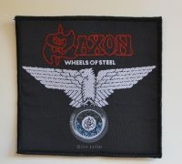 Saxon - Patch Wheels Of Steel (10,2 X 9,8 C i gruppen MERCHANDISE / Accessoarer / Hårdrock hos Bengans Skivbutik AB (5577313)