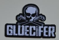 Gluecifer - Patch Skull Logo (9,2 X 6,5 Cm) i gruppen MERCHANDISE / Accessoarer / Pop-Rock hos Bengans Skivbutik AB (5577327)