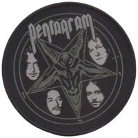 Pentagram - Patch Baphomet (10 Cm) i gruppen MERCHANDISE / Accessoarer / Hårdrock hos Bengans Skivbutik AB (5577349)