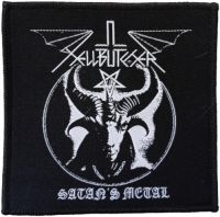 Hellbutcher - Patch Satans Metal (9,7 X 9,7 Cm) i gruppen MERCHANDISE / Accessoarer / Hårdrock hos Bengans Skivbutik AB (5577363)