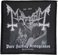 Mayhem - Patch Pure Fucking Armageddon (9,7 i gruppen MERCHANDISE / Accessoarer / Hårdrock hos Bengans Skivbutik AB (5577366)