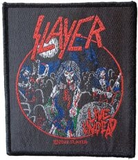 Slayer - Patch Live Undead (10,2 X 8,7 Cm) i gruppen MERCHANDISE / Accessoarer / Hårdrock hos Bengans Skivbutik AB (5577380)