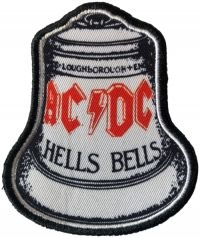 Ac/Dc - Patch Hells Bells White (8 X 6,7 Cm i gruppen MERCHANDISE / Accessoarer / Hårdrock hos Bengans Skivbutik AB (5577406)