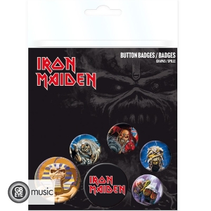 Iron Maiden - Badge Pack - Mix i gruppen MERCHANDISE / Pin-Button Badge / Hårdrock hos Bengans Skivbutik AB (5577863)