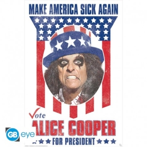 Alice Cooper  - Cooper For President Poster 91,5X61 i gruppen MERCHANDISE / Merch / Hårdrock hos Bengans Skivbutik AB (5577864)