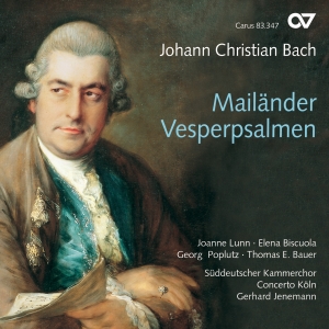 Bach J C - Milano Vespers Psalms i gruppen CD / Klassiskt hos Bengans Skivbutik AB (5579315)