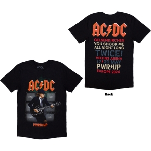 Ac/Dc - Pwrd Up Gelsenkirchen 24 Uni Bl T-Shirt i gruppen MERCHANDISE / T-shirt / Hårdrock hos Bengans Skivbutik AB (5581030)