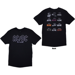 Ac/Dc - History Logo Uni Bl T-Shirt i gruppen MERCHANDISE / T-shirt / Hårdrock hos Bengans Skivbutik AB (5581216r)