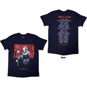 Bruce Springsteen - Tour 24 Guitar Photo Uni Navy T-Shirt i gruppen Minishops / Bruce Springsteen / springsteen-merch hos Bengans Skivbutik AB (5581577r)