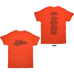 Bruce Springsteen - Tour 24 River Font Uni Orange T-Shirt i gruppen Minishops / Bruce Springsteen / springsteen-merch hos Bengans Skivbutik AB (5581578r)