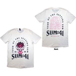 Sum 41 - Tour 24 Pink Skull Uni Natrl T-Shirt i gruppen MERCHANDISE / T-shirt / Punk hos Bengans Skivbutik AB (5581583r)