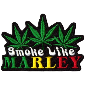 Bob Marley - Smoke Like Woven Patch i gruppen MERCHANDISE / Tygmärke / Reggae hos Bengans Skivbutik AB (5581809)