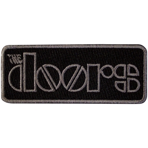 The Doors - Bordered Logo Woven Patch i gruppen MERCHANDISE / Tygmärke / Pop-Rock hos Bengans Skivbutik AB (5581811)