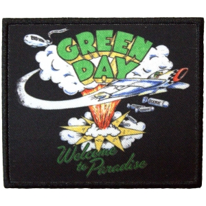 Green Day - Welcome To Paradise Printed Patch i gruppen MERCHANDISE / Tygmärke / Punk hos Bengans Skivbutik AB (5581824)
