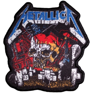 Metallica - Master Of Puppets Skull Printed Patch i gruppen MERCHANDISE / Tygmärke / Hårdrock hos Bengans Skivbutik AB (5581856)