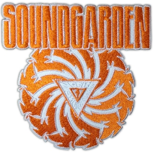 Soundgarden - Badmotorfinger Orange Wht Woven Patch i gruppen MERCHANDISE / Tygmärke / Pop-Rock hos Bengans Skivbutik AB (5581878)