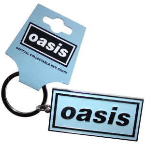Oasis - Logo Sky Blue Keychain i gruppen MERCHANDISE / Nyckelring / Pop-Rock hos Bengans Skivbutik AB (5581927)
