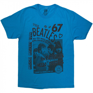 Beatles - 1967 Uni Blue T-Shirt i gruppen ÖVRIGT / Övrigt / aub hos Bengans Skivbutik AB (5581960r)