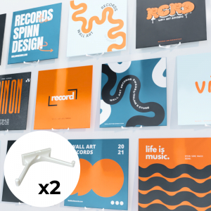 Accessories - Albumhyllan Vit 2-Pack i gruppen ÖVRIGT / Vinyltillbehör hos Bengans Skivbutik AB (5581966)