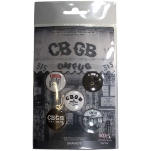 Cbgb - Cbgb Logos Button Badge 5-Pack i gruppen MERCHANDISE / Pin-Button Badge / Punk hos Bengans Skivbutik AB (5581976)
