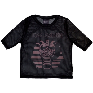 Iron Maiden - Powerslave Mummy Lady Bl Mesh Crop Top i gruppen MERCHANDISE / T-shirt / Hårdrock hos Bengans Skivbutik AB (5583030r)