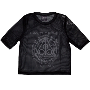 Lamb Of God - Omens Clock Lady Bl Mesh Crop Top i gruppen MERCHANDISE / T-shirt / Hårdrock hos Bengans Skivbutik AB (5583034r)
