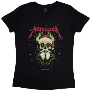 Metallica - Santa Horns Lady Bl T-Shirt i gruppen MERCHANDISE / T-shirt / Hårdrock hos Bengans Skivbutik AB (5583037r)