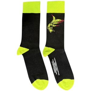 Queens Of The Stone Age - Green Hands Uni Bl Socks i gruppen MERCHANDISE / Merch / Hårdrock hos Bengans Skivbutik AB (5583684)