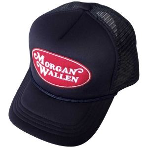 Morgan Wallen - Oval Logo Navy Mesh-Back Cap i gruppen MERCHANDISE / Keps / Country hos Bengans Skivbutik AB (5583715)