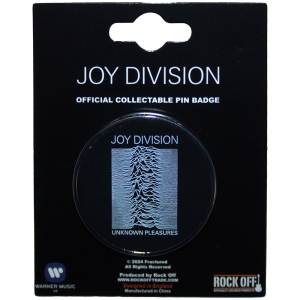 Joy Division - Unknown Pleasures Pin Badge i gruppen MERCHANDISE / Pin-Button Badge / Pop-Rock hos Bengans Skivbutik AB (5583910)