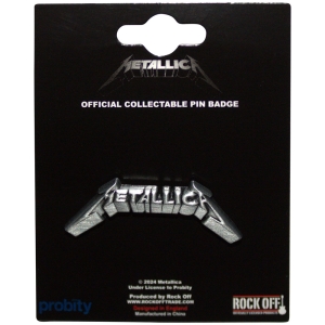Metallica - 3D Logo Pin Badge i gruppen MERCHANDISE / Pin-Button Badge / Hårdrock hos Bengans Skivbutik AB (5583929)