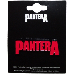 Pantera - Red Logo Pin Badge i gruppen MERCHANDISE / Pin-Button Badge / Hårdrock hos Bengans Skivbutik AB (5583936)