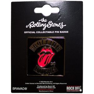 Rolling Stones - Tour 78 Gold Pin Badge i gruppen MERCHANDISE / Pin-Button Badge / Pop-Rock hos Bengans Skivbutik AB (5583952)