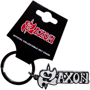 Saxon - White Logo Keychain i gruppen MERCHANDISE / Nyckelring / Hårdrock hos Bengans Skivbutik AB (5583956)