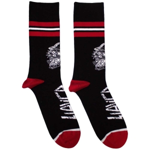 Slayer - Skull Helmet Uni Bl Socks (Size 40-44) i gruppen MERCHANDISE / Merch / Hårdrock hos Bengans Skivbutik AB (5586313)