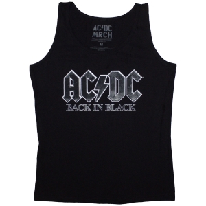 Ac/Dc - Back In Black Lady Bl Tank Top i gruppen MERCHANDISE / T-shirt / Hårdrock hos Bengans Skivbutik AB (5586328r)