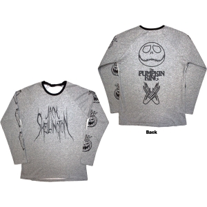 The Nightmare Before Christmas - Pumpkin King Uni Grey Longsleeve i gruppen MERCHANDISE / T-shirt / Film-Musikal hos Bengans Skivbutik AB (5586796r)