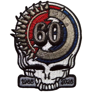 Grateful Dead - 60Th Anniversary Skull Woven Patch i gruppen MERCHANDISE / Tygmärke / Pop-Rock hos Bengans Skivbutik AB (5587239)