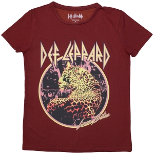 Def Leppard - Love Bites Lady Red T-Shirt i gruppen MERCHANDISE / T-shirt / Hårdrock hos Bengans Skivbutik AB (5587259r)