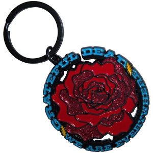 Grateful Dead - Everywhere Rose Keychain i gruppen MERCHANDISE / Nyckelring / Pop-Rock hos Bengans Skivbutik AB (5589229)