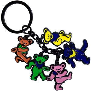 Grateful Dead - Dancing Bears Charms Keychain i gruppen MERCHANDISE / Nyckelring / Pop-Rock hos Bengans Skivbutik AB (5589232)