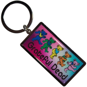 Grateful Dead - Dancing Bears Keychain i gruppen MERCHANDISE / Nyckelring / Pop-Rock hos Bengans Skivbutik AB (5589233)