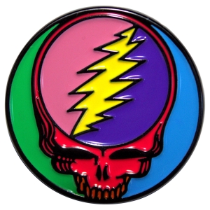 Grateful Dead - Multicoloured Steal Your Face Pin Badge i gruppen MERCHANDISE / Pin-Button Badge / Pop-Rock hos Bengans Skivbutik AB (5589253)
