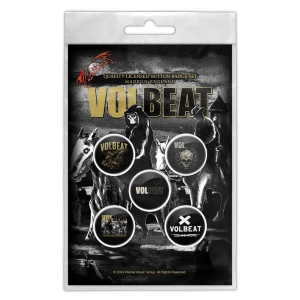 Volbeat - Outlaw Gentlemen Button Badge Pack i gruppen MERCHANDISE / Pin-Button Badge / Hårdrock hos Bengans Skivbutik AB (5590295)