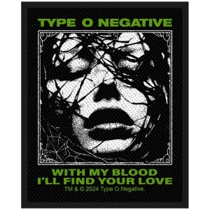 Type O Negative - With My Blood Standard Patch i gruppen MERCHANDISE / Tygmärke / Hårdrock hos Bengans Skivbutik AB (5590309)