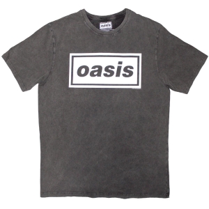 Oasis - Decca Logo Stone Wash Uni Char T-Shirt i gruppen MERCHANDISE / T-shirt / Pop-Rock hos Bengans Skivbutik AB (5590934r)