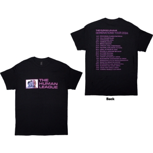 Human League - Generations Tour 24 Photo Uni Bl T-Shirt i gruppen MERCHANDISE / T-shirt / Pop-Rock hos Bengans Skivbutik AB (5592322r)